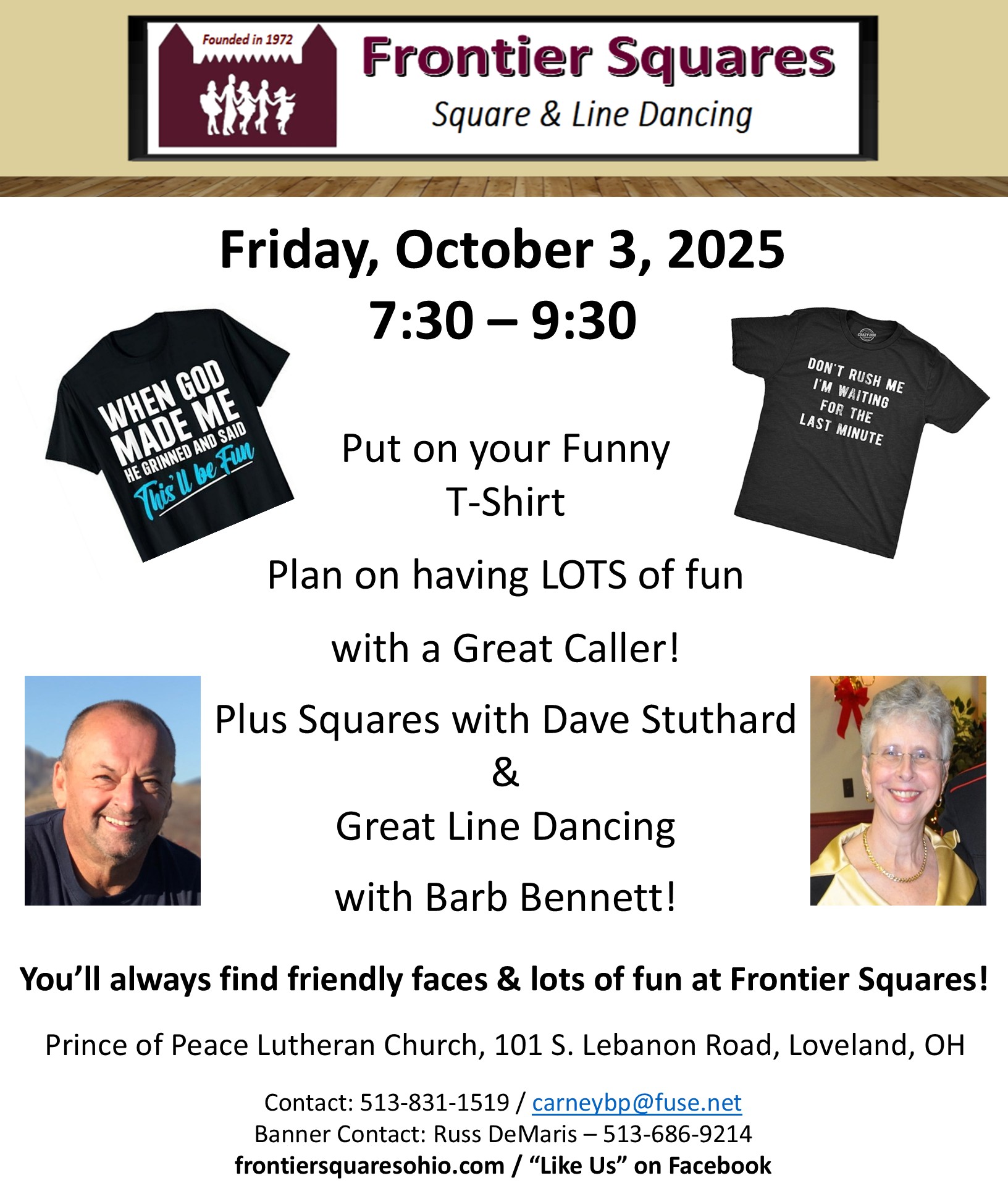 2025 10 03 Funny Tee With Dave Stuthard