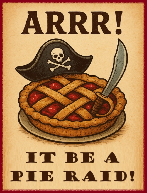 Pie Raid Talk Like a Pirate Artwork 2025 09 19