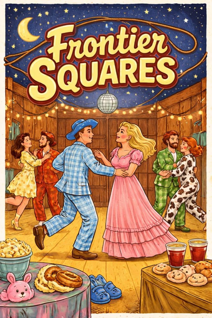 Frontier Squares PJ Party Clipart