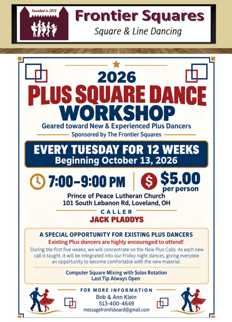 Frontier Squares 2026 PLUS WORKSHOP Flyer